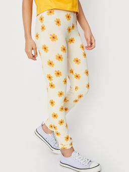 max - Peach Printed Leggings