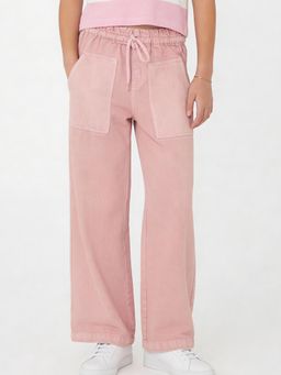 max - Pink Solid Trousers