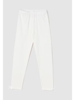 max - Cream Solid Leggings