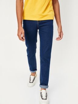 max - Blue Solid Jeans