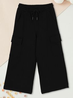 max - Black Solid Trousers