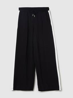 max - Black Solid Trousers