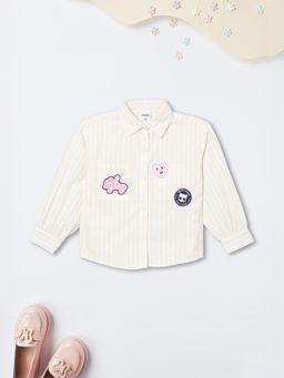 max - Cream Stripes Shirt