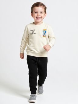 max - White Printed Sweatshirt