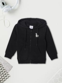 max - Black Solid Hoodie