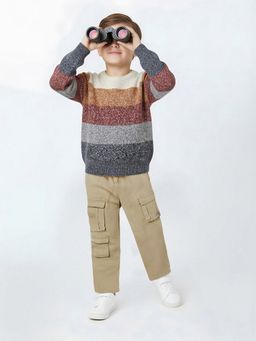 max - Multi-Color Stripes Sweater