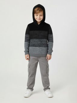 max - Grey Colorblock Sweater