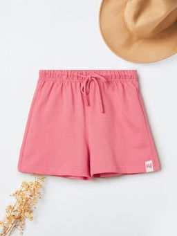 max - Pink Solid Shorts