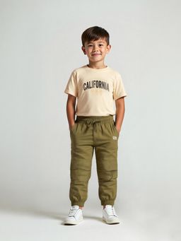 max - Olive Solid Joggers