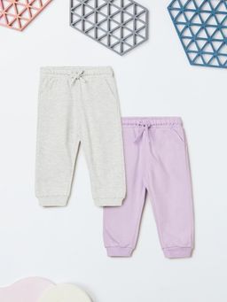max - Multi-Color Solid Joggers (Pack of 2)