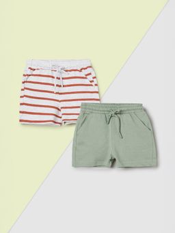 max - Multi-Color Solid Shorts (Pack of 2)