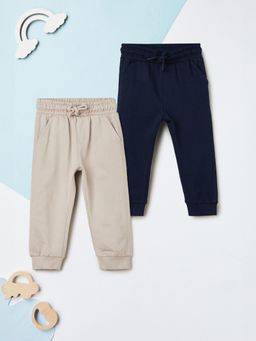 max - Multi-Color Solid Joggers (Pack of 2)