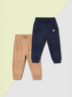 max - Multi-Color Textured Joggers (Pack of 2)
