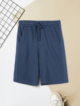 max - Blue Solid Shorts
