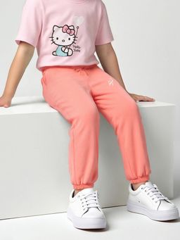 max - Pink Solid Joggers