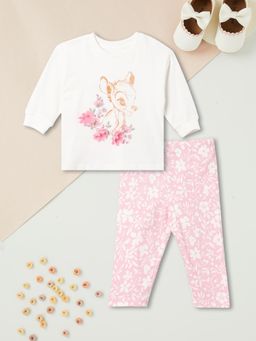 max - White Printed Pant With Top