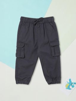 max - Navy Blue Solid Joggers