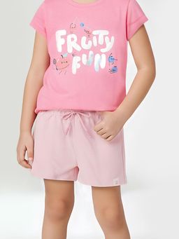 max - Pink Solid Shorts