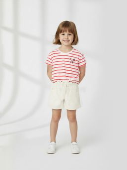 max - Cream Stripes Top