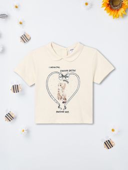 max - Cream Printed Top