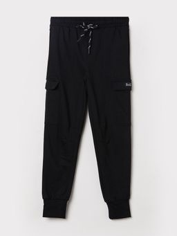 max - Black Solid Joggers