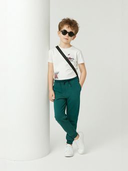 max - Green Self Design Joggers
