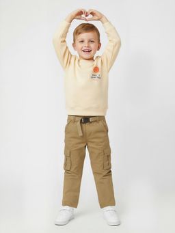 max - Cream Printed Sweatshirt