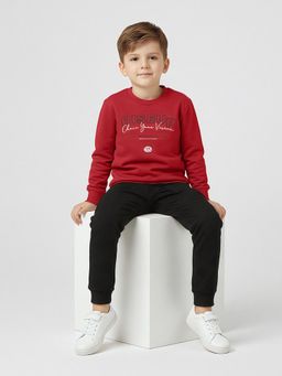 max - Red Printed Sweatshirt