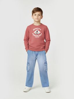 max - Pink Printed Sweatshirt