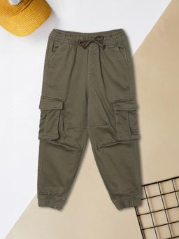 max - Olive Solid Joggers