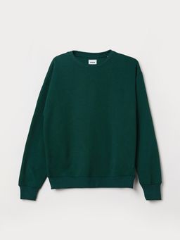 max - Green Solid Sweatshirt