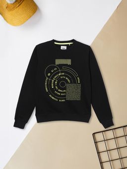 max - Black Printed Sweatshirt