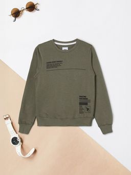 max - Green Printed Sweatshirt