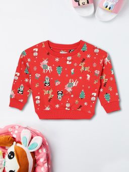 max - Red Printed Sweatshirt