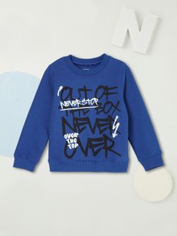 max - Blue Printed Sweatshirt