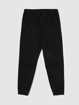 max - Black Solid Joggers