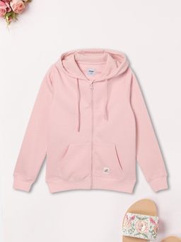 max - Pink Solid Hoodie