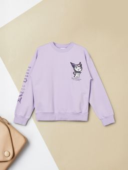 max - Lavender Printed Sweatshirt