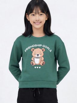 max - Teal Printed Sweatshirt