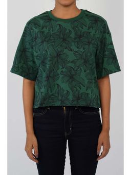 Levi's - Women Crew Neck Green T-Shirt