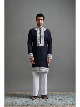 Gargee Designers - Neelash Navy Blue Kurta With Pant