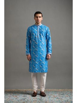 Gargee Designers - Neel Vistaar Blue Kurta
