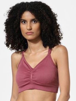 ONLY - Women Solid Pink Bra