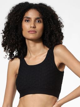 ONLY - Women Solid Black Bra