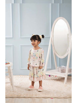 THE BABY TRUNK - Girls Multi-Color Printed Co-Ord (Set of 2)