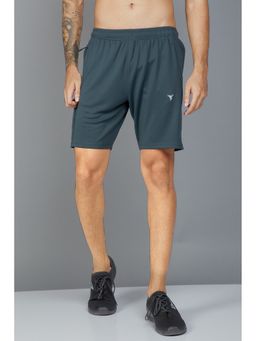 Technosport - Grey Men Solid Slim Fit Sports Shorts
