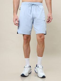 Technosport - Blue Men Solid Slim Fit Sports Shorts