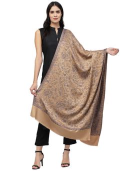 Anekaant - Paisan Beige & Multi Paisley Woven Design Modal Stole