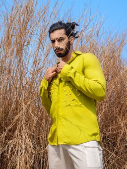 Runit Gupta - Men Lime Slime Shirt