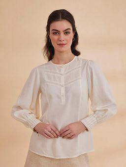 B77 - Rihanne Cream Organic Bamboo Top